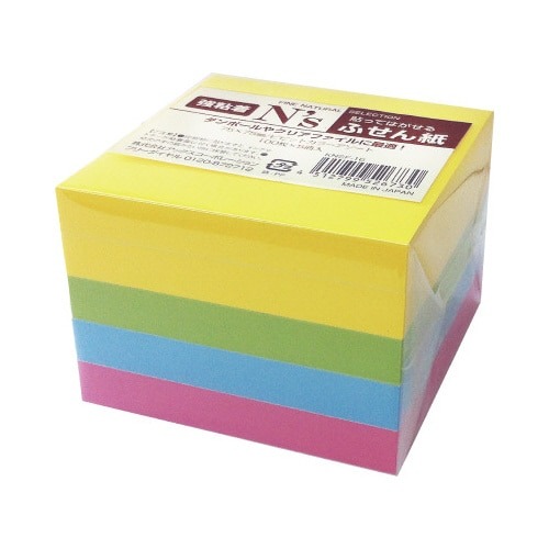 Ｎ’ｓ強粘着ふせん　７５×７５　ビビッド　５冊入画像