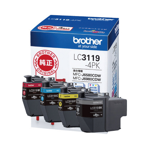 純正インク　ＬＣ３１１９－４ＰＫ　４色パック