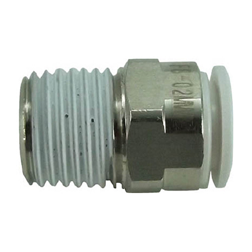 ﾀｯﾁｺﾈｸﾀｰﾌｧｲﾌﾞ ﾒｲﾙｺﾈｸﾀｰ W(白)8mm･R1/4 1個画像