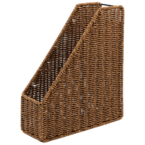 ﾗﾀﾝｽﾀｲﾙﾌｧｲﾙｽﾀﾝﾄﾞ A4 背幅105mm ﾌﾞﾗｳﾝ 1個画像