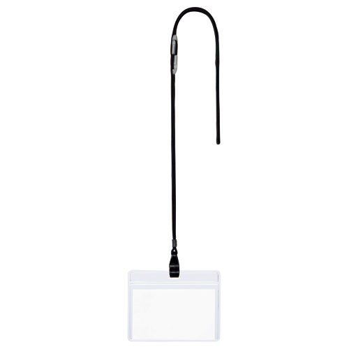 吊下げ名札 ﾁｬｯｸなし 黒 1ｾｯﾄ(50個:10個×5ﾊﾟｯｸ)画像