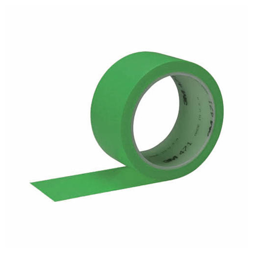 ﾌﾟﾗｽﾁｯｸﾌｨﾙﾑﾃｰﾌﾟ471 50mm×18.2m ｸﾞﾘｰﾝ 1巻画像