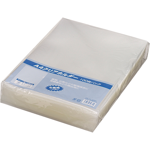 ｸﾘｱﾎﾙﾀﾞｰ A4 再生PP 1ﾊﾟｯｸ(100枚)画像