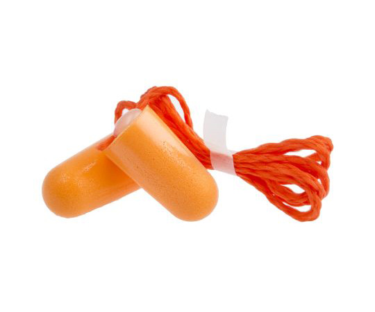 耳栓 使い捨て ポリウレタン 100 オレンジ 1箱（100個入）画像