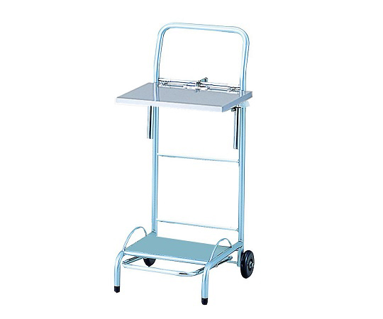 ゴミ袋スタンド（フタ付） シルバー画像