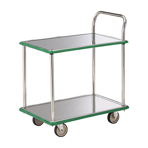 ｵｰﾙSUS製運搬車 片袖2段型 740×480 省音ｳﾚﾀﾝ車 1台