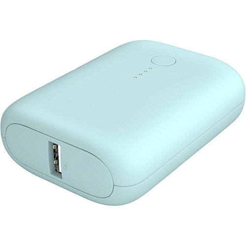 MOTTERU 軽量ﾓﾊﾞｲﾙﾊﾞｯﾃﾘｰ 10000mAh ﾊﾟｳﾀﾞｰﾌﾞﾙｰ 1個画像