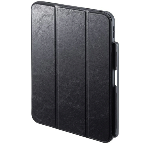 iPad10.9型 Apple Pencil第1世代収納ﾎﾟｹｯﾄ付きｹｰｽ ﾌﾞﾗｯｸ 1個