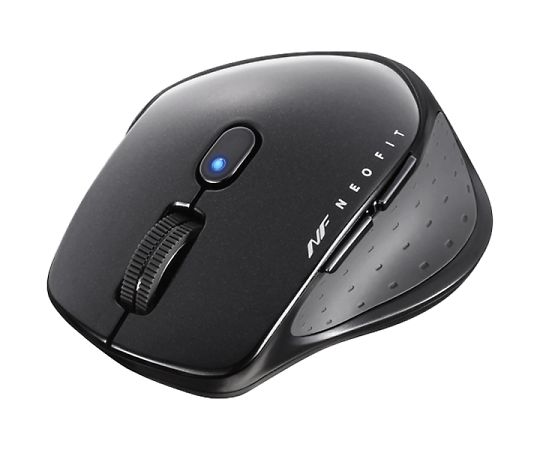 無線　BlueLED　5ボタン　NEOFITマウス　Sサイズ　ブラック