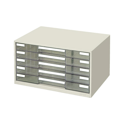 レターケース透明プラスチック引き出しＡ３　５段画像