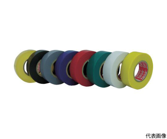 電気絶縁用ビニールテープ　19mm×20m　黄　（10巻入）画像
