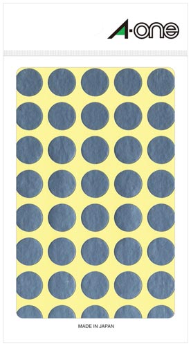 カラーラベル　丸型　１５ｍｍ径　銀画像