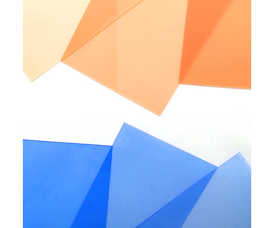 カラーフィルター　100mm×100mm　青色（淡）　5枚入り画像