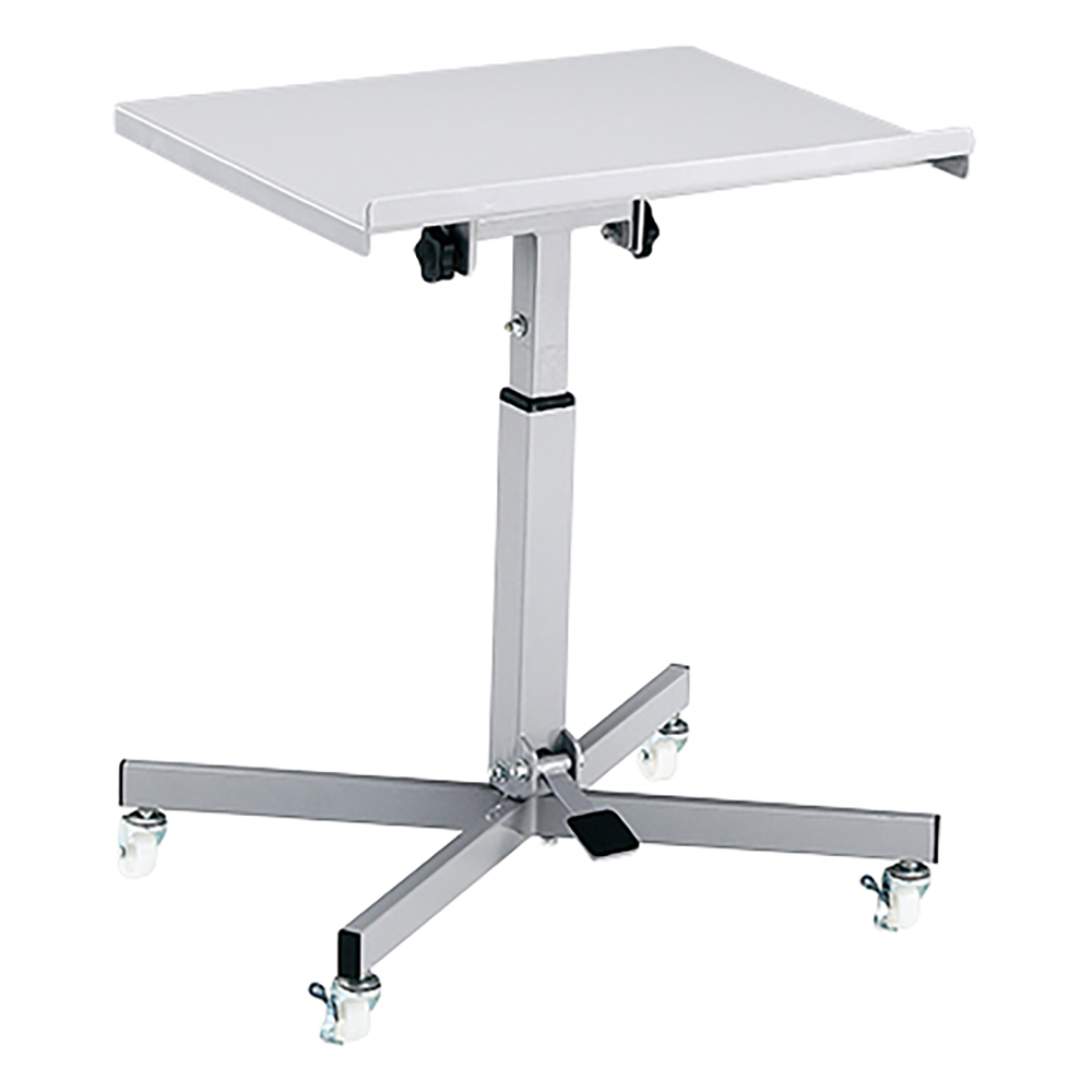 昇降・チルト作業台　ガススプリング昇降式　キャスタータイプ　400×400×670～810mm画像