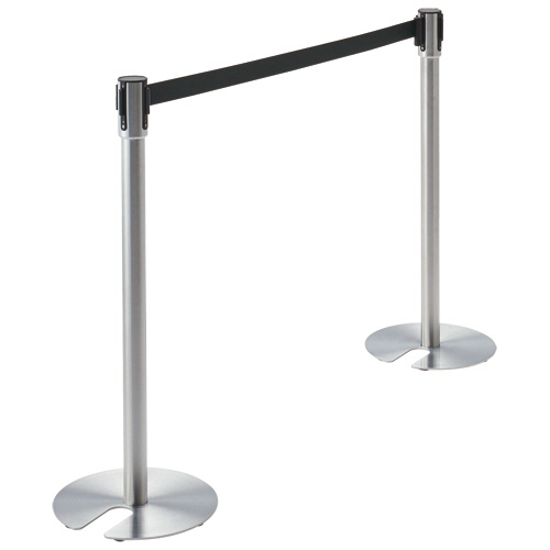 ﾍﾞﾙﾄﾊﾟｰﾃｰｼｮﾝｽﾀﾝﾄﾞ UN ﾎﾟｰﾙ:ｼﾙﾊﾞｰ ﾍﾞﾙﾄ:黒(ﾅｲﾛﾝ) 1台画像