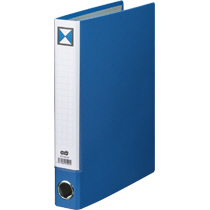 片開きﾊﾟｲﾌﾟ式ﾌｧｲﾙKJ(指かけ穴付) A4ﾀﾃ 30mmとじ 背幅46mm 青 1冊画像