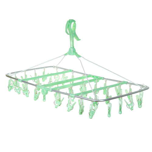 洗濯ハンガー アルモア スマート角ハンガー ピンチ40個付画像