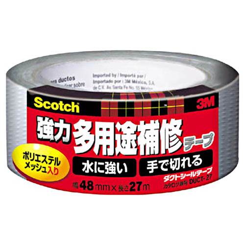 ｽｺｯﾁ 強力多用途補修ﾃｰﾌﾟ 48mm×27m ｼﾙﾊﾞｰ 1巻