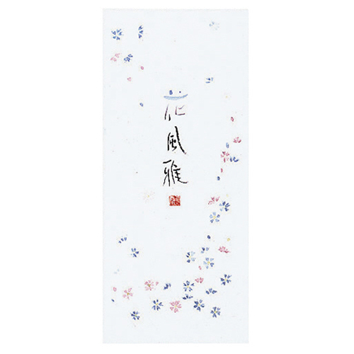 小型便箋 花風雅 縦罫 5行 50枚 1ｾｯﾄ(5冊)画像