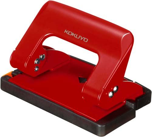 パンチ　ラクアケ　ハンディタイプ１７枚穿孔赤３個画像