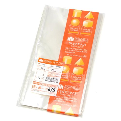 テープ無 OPP袋 32-7039 マルチフクロ S-11-22 100枚入 ササガワ画像