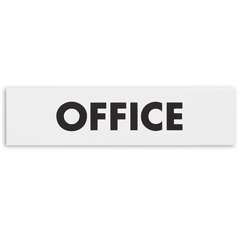 ｱｸﾘﾙﾏｯﾄ板ｻｲﾝ OFFICE ﾃｰﾌﾟ付 ﾀﾃ45×ﾖｺ180×厚み2mm 白 1枚画像