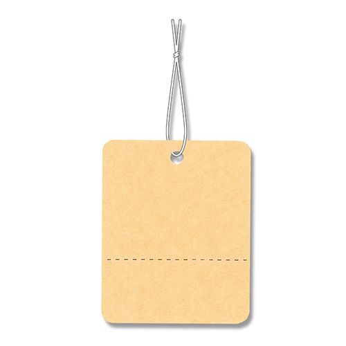 HEIKO 提札 No.523 綿糸付 オレンジ 500枚画像