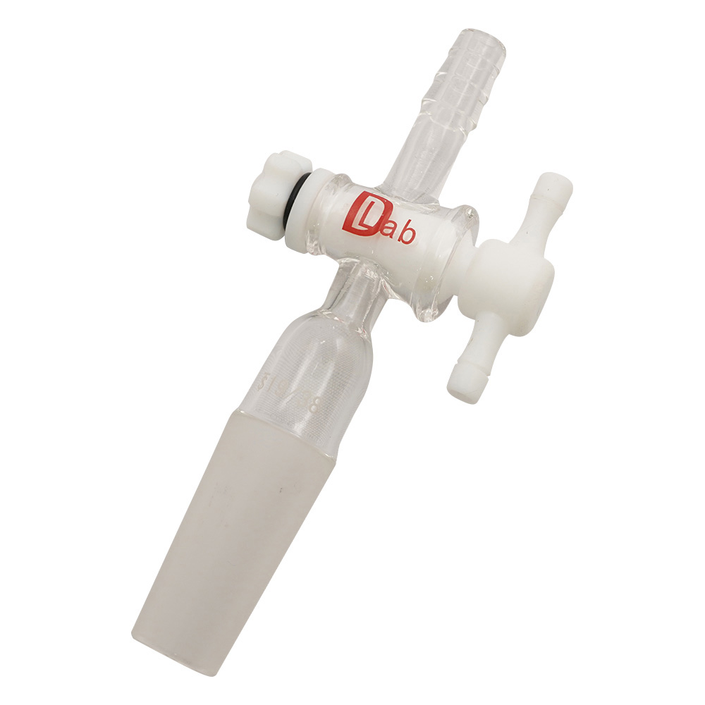 ジョイント付吸引コック PTFEコック・直管 TS19/38画像