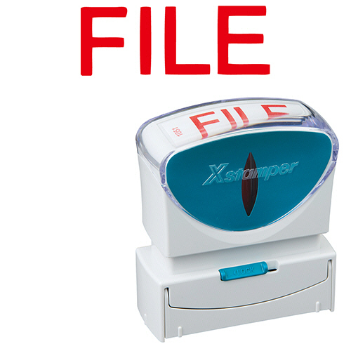 Xｽﾀﾝﾊﾟｰ ﾋﾞｼﾞﾈｽ用ｷｬｯﾌﾟﾚｽ B型 (FILE) ﾖｺ 赤 1個画像