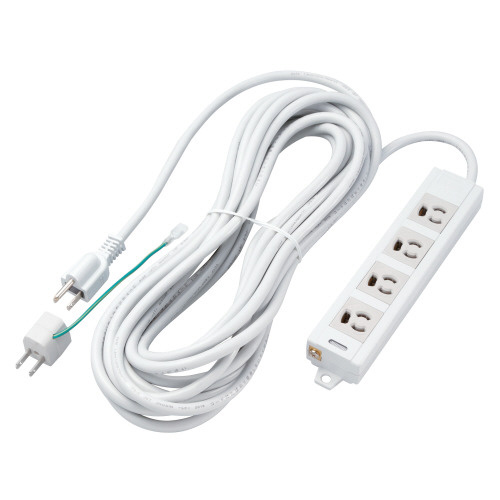 ３Ｐ４個口マグネットＯＡタップ／１０ｍ／アダプタ付画像