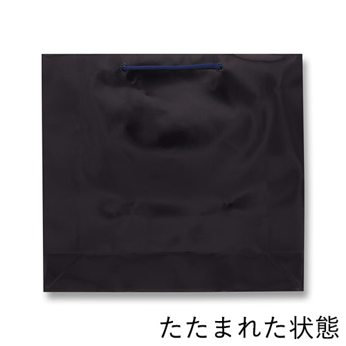 ツヤありPP加工！シコン（紫紺）色で持ち手紐付きの高級ギフトバッグ