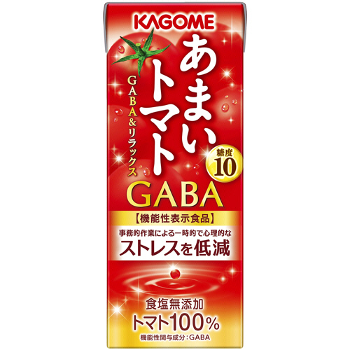 あまいﾄﾏﾄ GABA&ﾘﾗｯｸｽ 195ml 紙ﾊﾟｯｸ 1ｹｰｽ(24本)画像