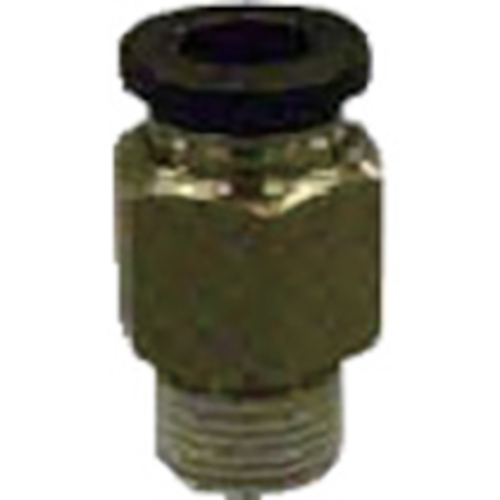 空気機器 ﾁｭｰﾌﾞ継手空気用R1/8×ﾎｰｽ外径φ 6.0(ｽﾄﾚｰﾄ) 1個画像