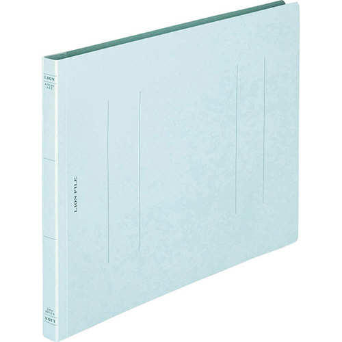 ﾌﾗｯﾄﾌｧｲﾙ(環境) 樹脂押え具 A4ﾖｺ 150枚収容 背幅18mm 水 1冊画像