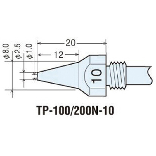 グット　替ノズルチップ　内径1.0mm　1本
