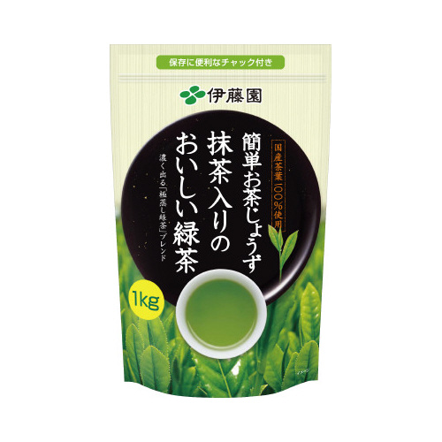 簡単お茶じょうず　抹茶入りのおいしい緑茶１ｋｇ×３画像