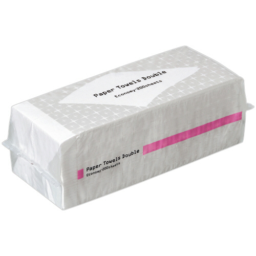 ﾍﾟｰﾊﾟｰﾀｵﾙ 抗菌･ﾀﾞﾌﾞﾙ(ｴｺﾉﾐｰ) 200組 1ﾊﾟｯｸ画像