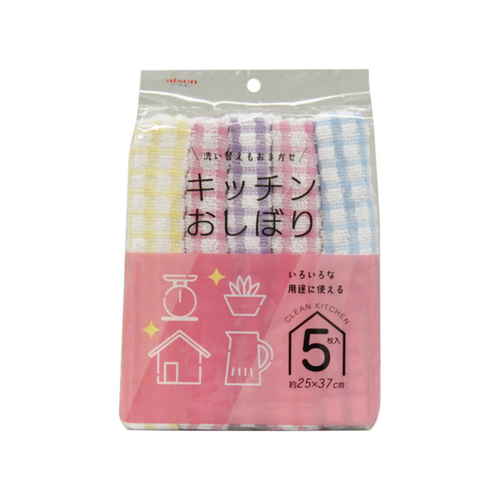 おしぼり キッチンおしぼり 5枚入画像