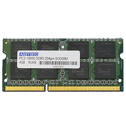 DDR3 1066MHz PC3-8500 204Pin SO-DIMM 2GB×2枚組 1箱画像