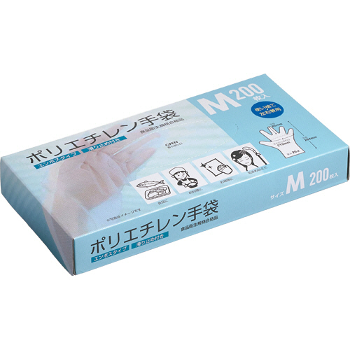 ﾎﾟﾘｴﾁﾚﾝ手袋 M 1ﾊﾟｯｸ(200枚)画像