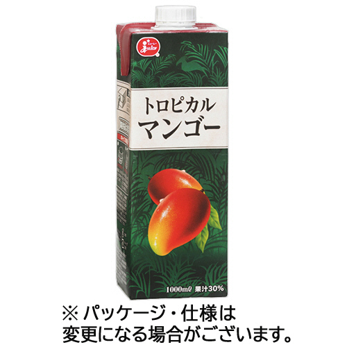 ｼﾞｭｰｼｰ ﾄﾛﾋﾟｶﾙﾏﾝｺﾞｰ 1L 紙ﾊﾟｯｸ 1ｾｯﾄ(12本:6本×2ｹｰｽ)画像