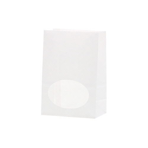 紙袋 窓付袋(内側ﾗﾐﾈｰﾄ) S1F 白無地 1ｾｯﾄ(2000枚:50枚×40ﾊﾟｯｸ)画像