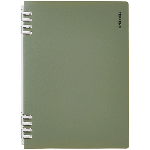 ﾘﾝｸﾞﾉｰﾄ ﾃﾌﾚｰﾇ A5ﾀﾃ 緑 1ｾｯﾄ(5冊)画像