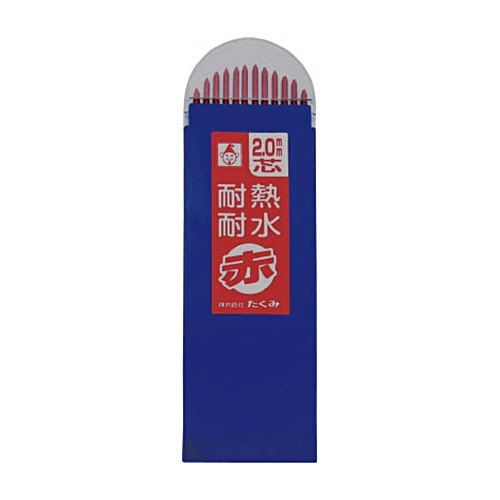 ﾉｯｸ式鉛筆替え芯 赤 1ﾊﾟｯｸ(12本)画像