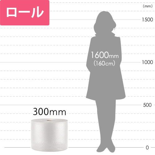 かさばらず薄く包みたい時や軽量物に！小粒タイプのプチプチロール