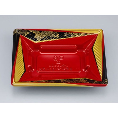 シーピー化成 どんぶり容器 BFツイスト20-15浅 辻風赤 本体 発泡画像