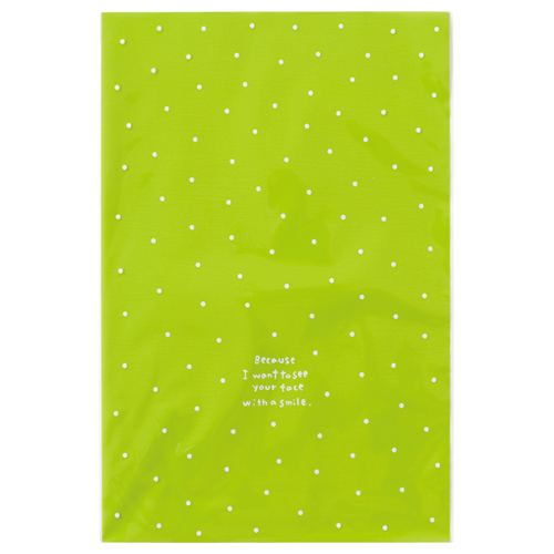 ﾄﾞｯﾄOPPｷﾞﾌﾄﾊﾞｯｸﾞ L ｸﾞﾘｰﾝ 1ﾊﾟｯｸ(50枚)画像