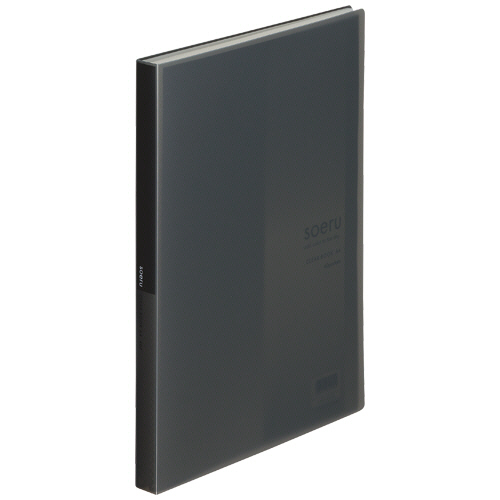 soeru ｸﾘﾔｰﾌﾞｯｸ A4ﾀﾃ 40ﾎﾟｹｯﾄ 背幅20mm ｽﾓｰｸﾌﾞﾗｯｸ 1冊画像