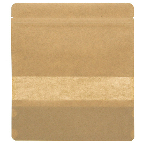 ﾁｬｯｸ付ｽﾀﾝﾄﾞ袋 BP18-20 窓付ｸﾗﾌﾄ 1ｾｯﾄ(1000枚:25枚×40ﾊﾟｯｸ)画像