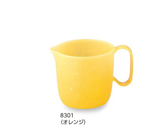 流動食コップ 470ml　（本体／オレンジ）5個入り